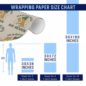 67 St Patricks Day Wrapping Paper Roll Funny Marcus The Worm Say Six Seven Meme TS14 Print Your Wear