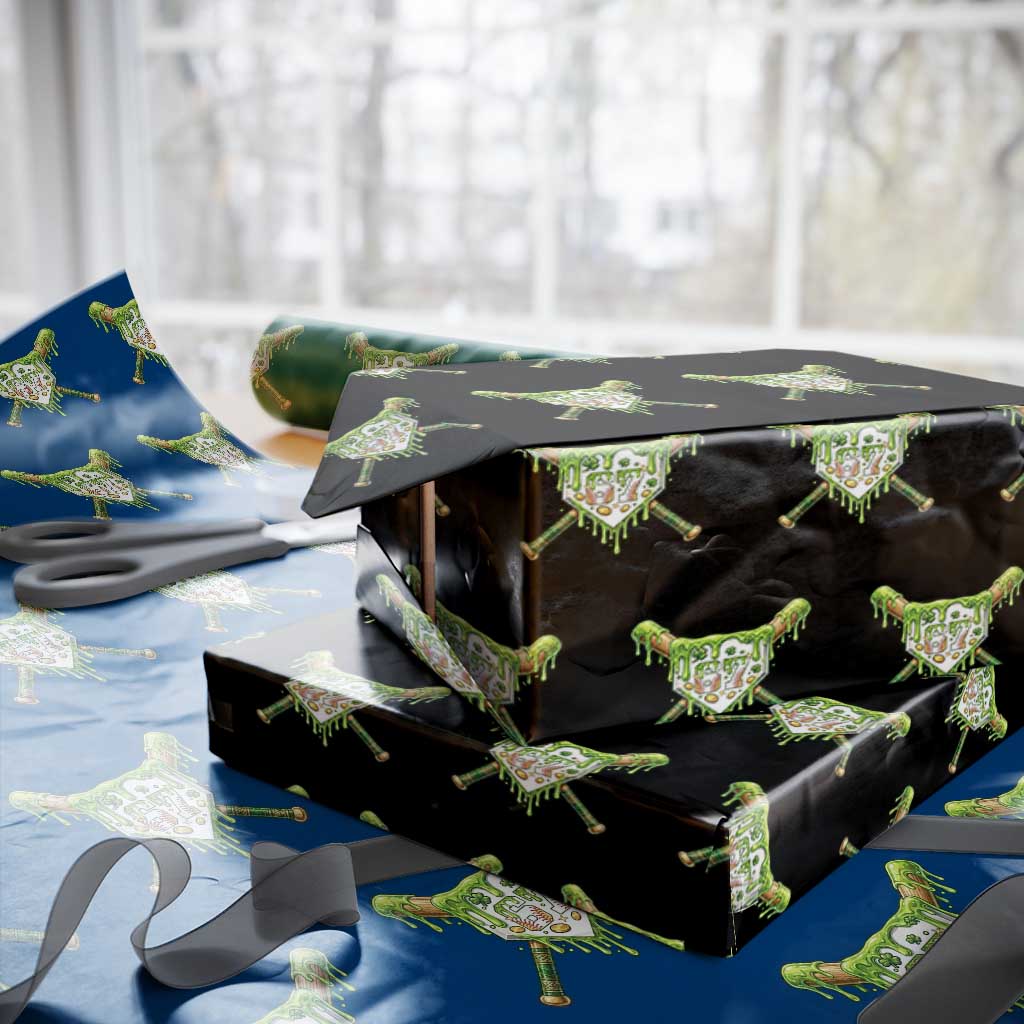 67 St Patricks Day Wrapping Paper Roll Funny Six Seven Baseball Sport Party Meme TS14 Black Print Your Wear