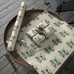 67 St Patricks Day Wrapping Paper Roll Funny Six Seven Hands Meme TS14 Beige Print Your Wear
