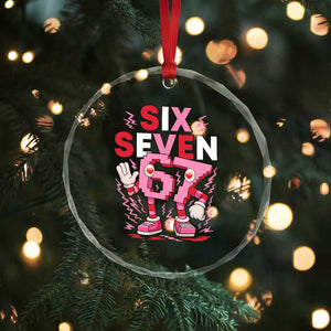 67 Valentines Crystal Glass Ornament Funny Six Seven Brainrot Meme TS14 Print Your Wear