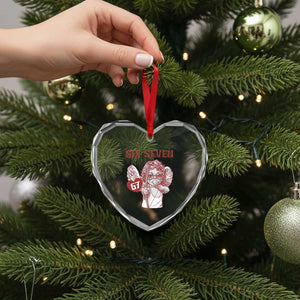 67 Valetines Meme Heart Crystal Glass Ornament Funny Six Seven Valentines Day Heart TS14 Print Your Wear
