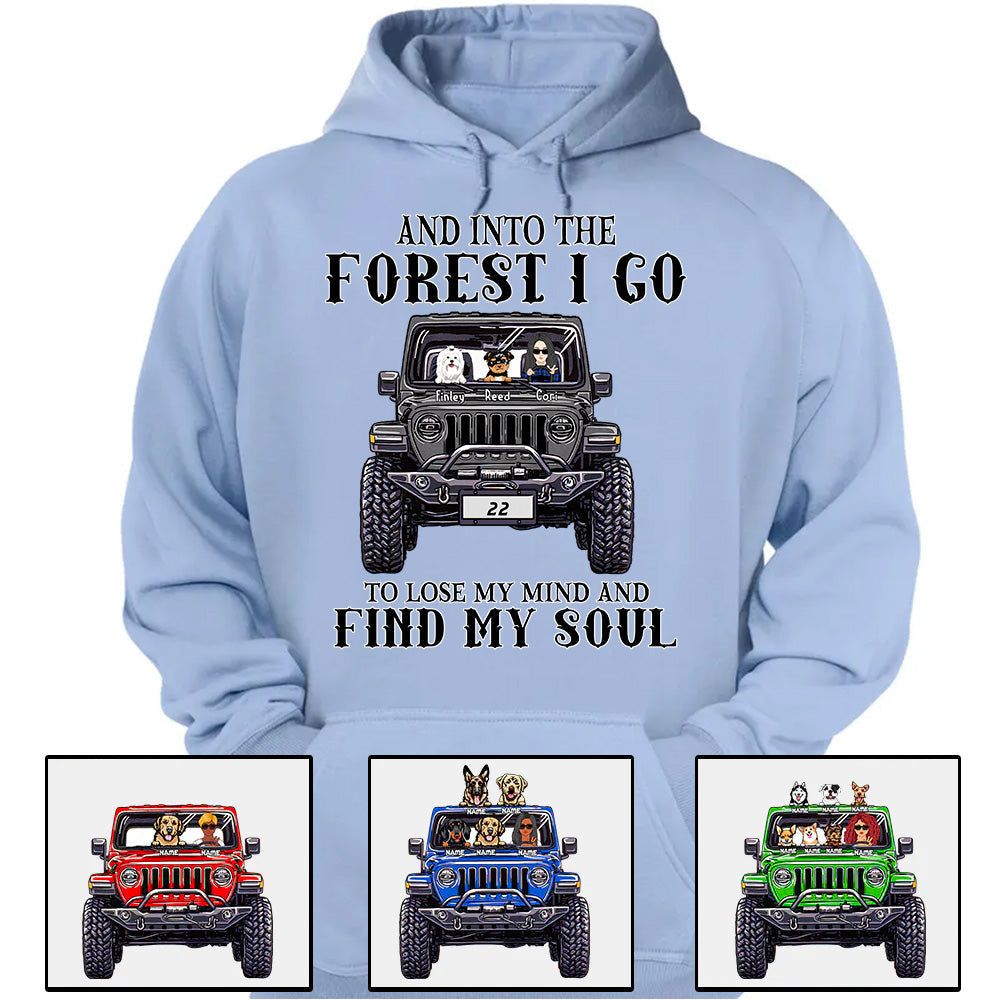 Custom JP Shirts, And Into The Forest I Go To Lose My Mind And Find My Soul, JP Dog JP Cat Apparel CTM00 Custom - Printyourwear