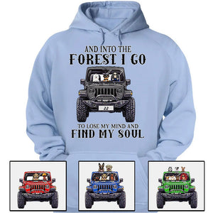 Custom JP Shirts, And Into The Forest I Go To Lose My Mind And Find My Soul, JP Dog JP Cat Apparel CTM00 Custom - Printyourwear