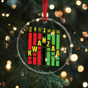 7 Principles Of Kwanzaa African American Crystal Glass Ornament TS09 Print Your Wear