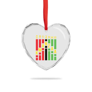 7 Principles Of Kwanzaa African American Heart Crystal Glass Ornament TS09 Print Your Wear