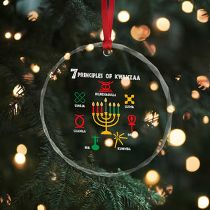 7 Principles Of Kwanzaa African American Xmas Crystal Glass Ornament TS09 Print Your Wear