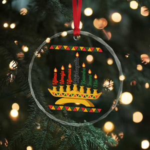 7 Principles Of Kwanzaa Crystal Glass Ornament Festival Of Lights African Heritage Gift - Print Your Wear