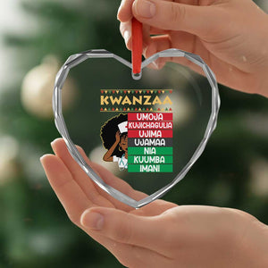 7 Principles Of Kwanzaa Heart Crystal Glass Ornament Nurse Pride African American Heritage Gift TS12 Print Your Wear