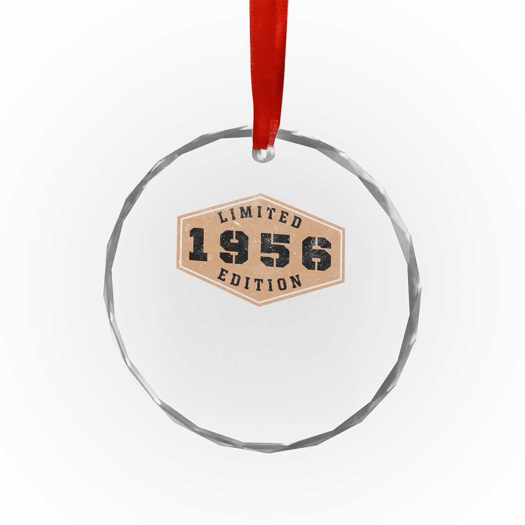 70th Birthday Crystal Glass Ornament 1956 Limited Edition Gifts For Turning 70 TS11 Print Your Wear