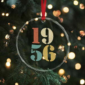 70th Birthday Crystal Glass Ornament Classic Retro 1956 70 Year Old Gifts TS10 Print Your Wear