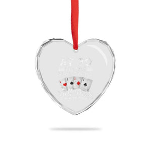 70th Birthday Poker Lover Heart Crystal Glass Ornament At 70 I Am Still Playing With A Full Deck I Just Shuffle Slower TS11 Print Your Wear