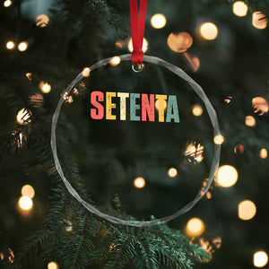 70th Birthday Setenta Crystal Glass Ornament Spanish Mexican 70 Years Old Bday TS11 Print Your Wear
