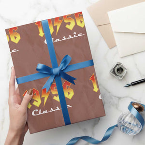 70th Birthday Wrapping Paper Roll Classic Born 1956 Turning 70 Year Old TS10 Mocha Print Your Wear