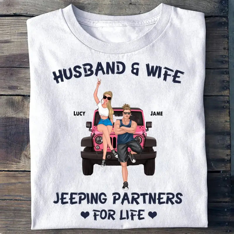 Personalized JP Couple T Shirt Husband and Wife JPing Partners For Life CTM Youth Custom - Printyourwear