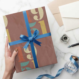 75th Birthday Wrapping Paper Roll Classic Retro 1951 70 Year Old Gifts TS10 Mocha Print Your Wear