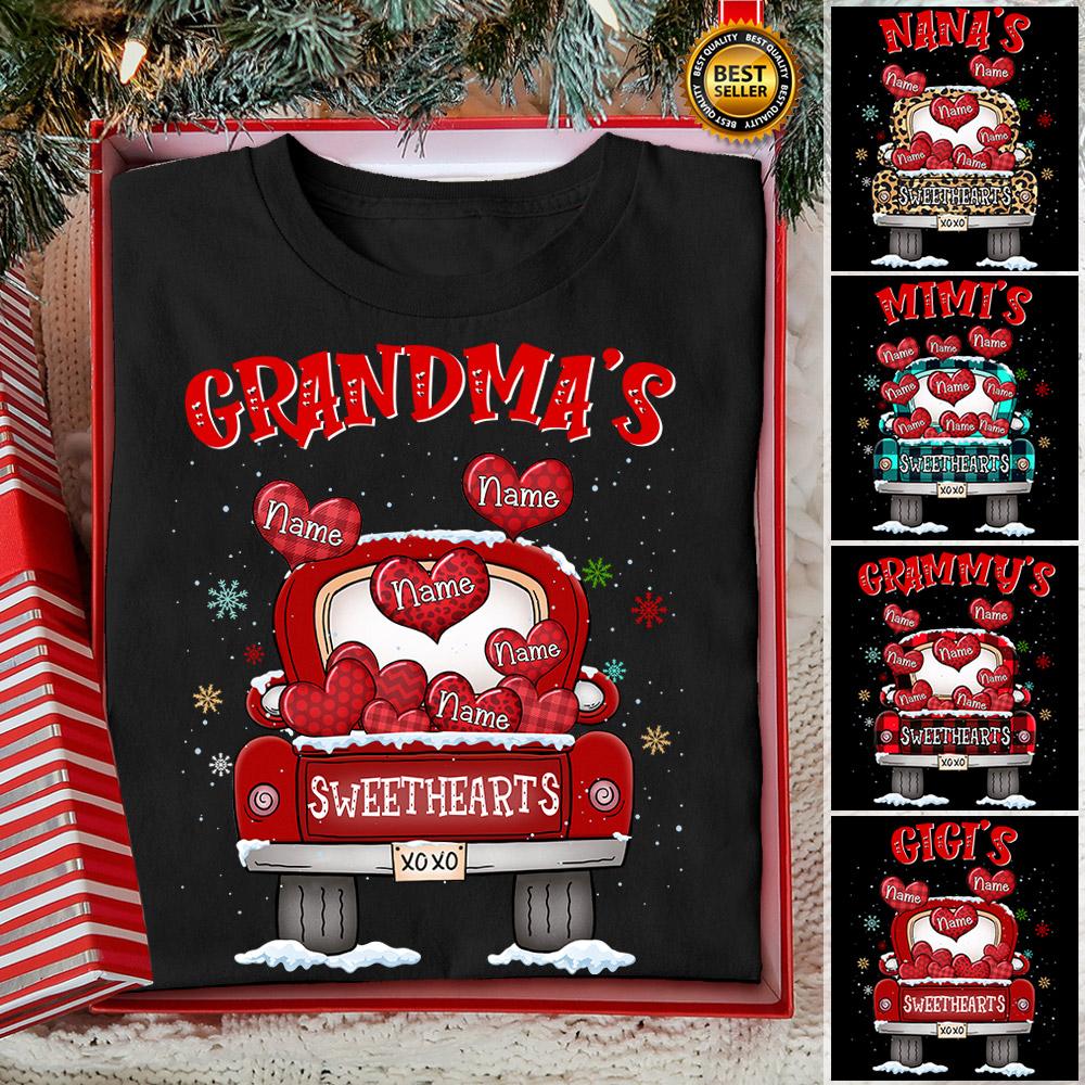 Custom JP Shirt Grandmas Sweethearts Truck, Funny Grandma Nana Mimi CTM Youth Custom - Printyourwear