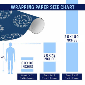 80th Birthday Golf Wrapping Paper Roll Vintage 1946 Eight Tee And Still On Par Golf Lover Gift TS10 Print Your Wear