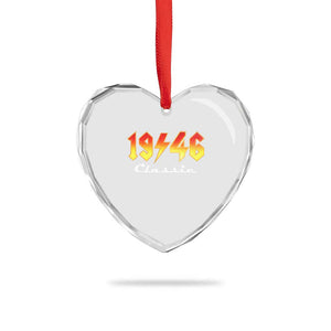 80th Birthday Heart Crystal Glass Ornament Classic Born 1946 Turning 80 Year Old TS10 Print Your Wear