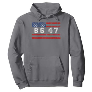 86 47 Hoodie Impeach 47th President US Flag 8647 TS10 Charcoal Print Your Wear