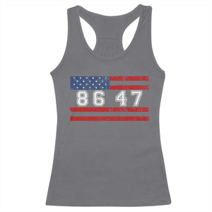 86 47 Racerback Tank Top Impeach 47th President US Flag 8647 TS10 Charcoal Print Your Wear