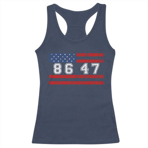 86 47 Racerback Tank Top Impeach 47th President US Flag 8647 TS10 Navy Print Your Wear