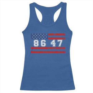 86 47 Racerback Tank Top Impeach 47th President US Flag 8647 TS10 Royal Blue Print Your Wear