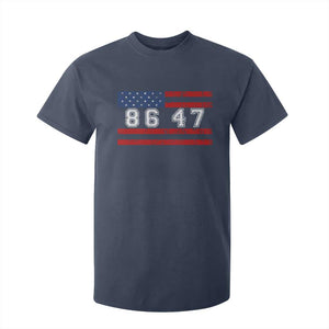 86 47 T Shirt For Kid Impeach 47th President US Flag 8647 TS10 Navy Print Your Wear