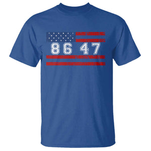86 47 T Shirt Impeach 47th President US Flag 8647 TS10 Royal Blue Print Your Wear