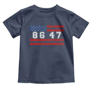 86 47 Toddler T Shirt Impeach 47th President US Flag 8647 TS10 Navy Print Your Wear
