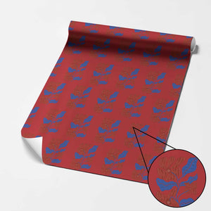 86 47 Boho Floral Matisse Wrapping Paper Roll No Kings Oligarchy FDT Political Protest TS14 Red Print Your Wear