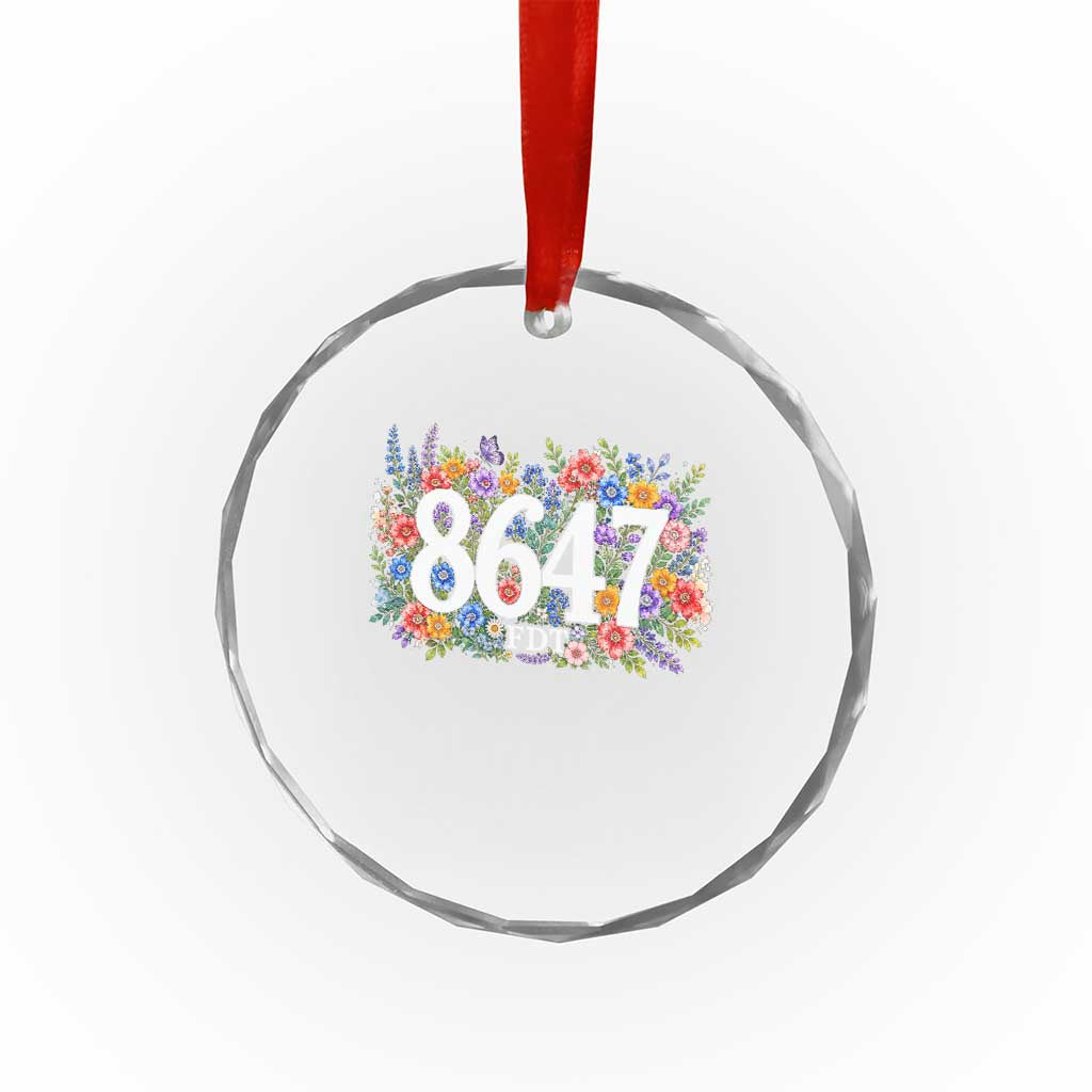 86 47 Floral Boho Style Crystal Glass Ornament Subtle FDT TS14 Print Your Wear