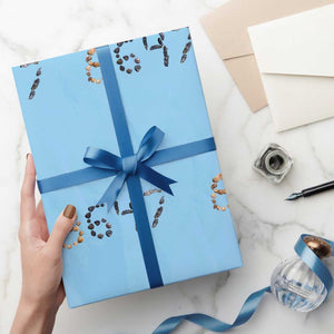 86 47 Seashell Graphic Subtle Summer Coastal Wrapping Paper Roll Viral 2026 Beach Walk Political Satire TS02 Light Blue Print Your Wear