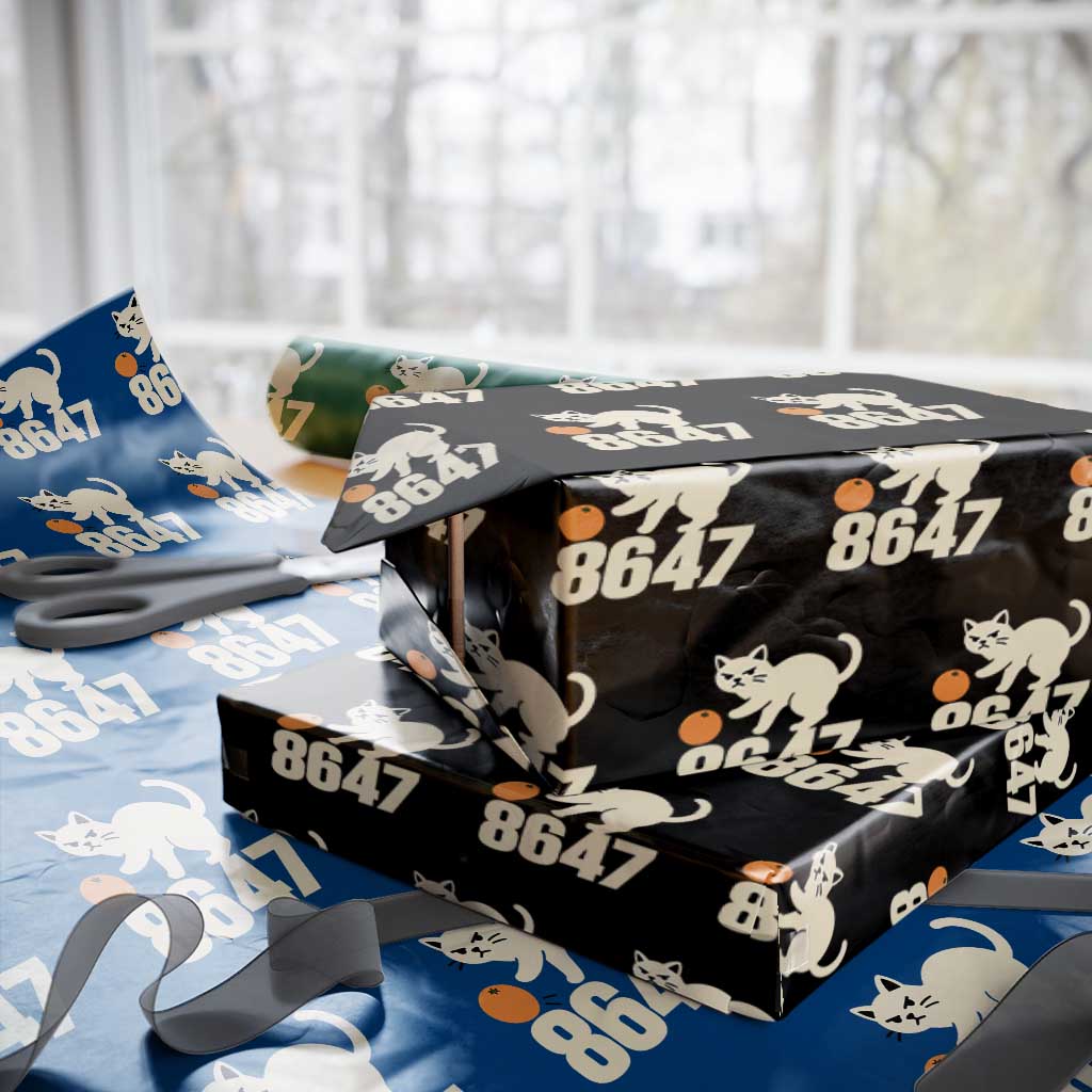 8647 FDT Wrapping Paper Roll Funny Cat Political Meme TS14 Black Print Your Wear