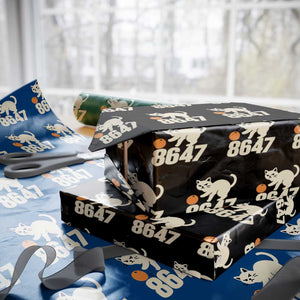 8647 FDT Wrapping Paper Roll Funny Cat Political Meme TS14 Black Print Your Wear