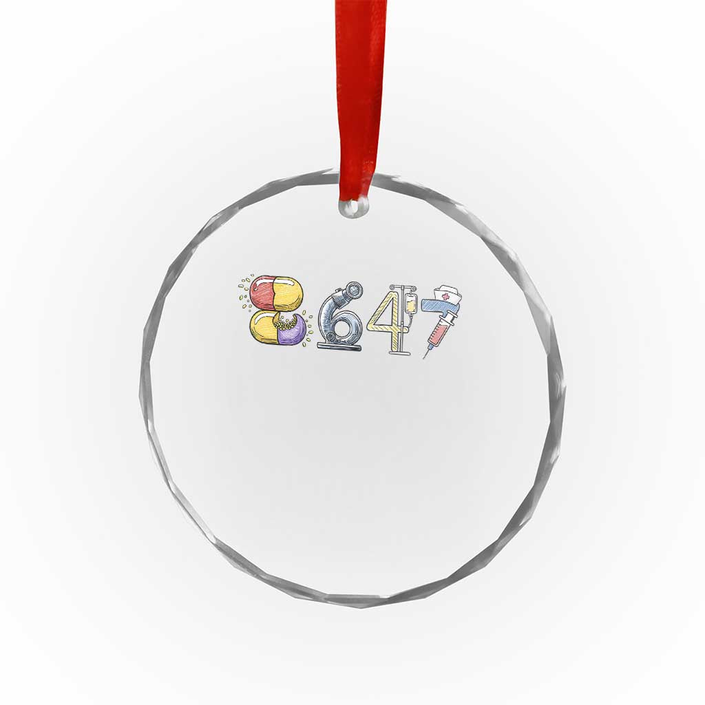 8647 Medical Professions Resist Graphic Crystal Glass Ornament Healthcare Worker Freedom TS12 Print Your Wear