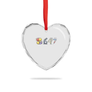 8647 Medical Professions Resist Graphic Heart Crystal Glass Ornament Healthcare Worker Freedom TS12 Print Your Wear