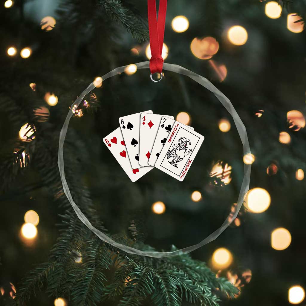 8647 Protest Playing Cards Crystal Glass Ornament Liberal Activist Anti Trump Graphic TS12 Print Your Wear