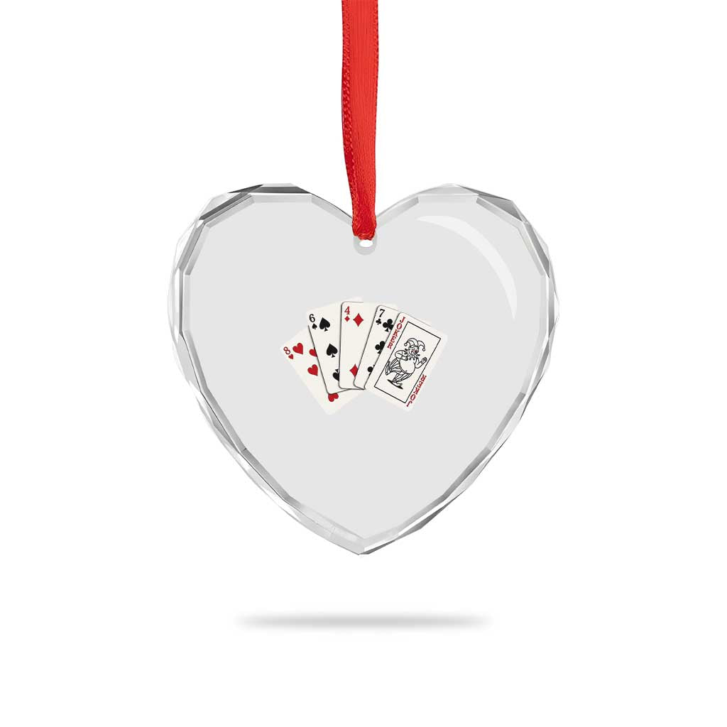 8647 Protest Playing Cards Heart Crystal Glass Ornament Liberal Activist Anti Trump Graphic TS12 Print Your Wear