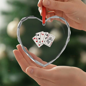 8647 Protest Playing Cards Heart Crystal Glass Ornament Liberal Activist Anti Trump Graphic TS12 Print Your Wear