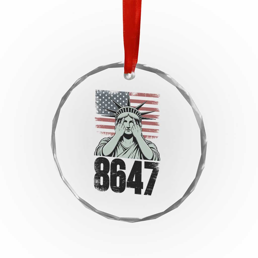 8647 Statue Of Liberty Crystal Glass Ornament Political Satire Protest Poster Graphic TS12 Print Your Wear