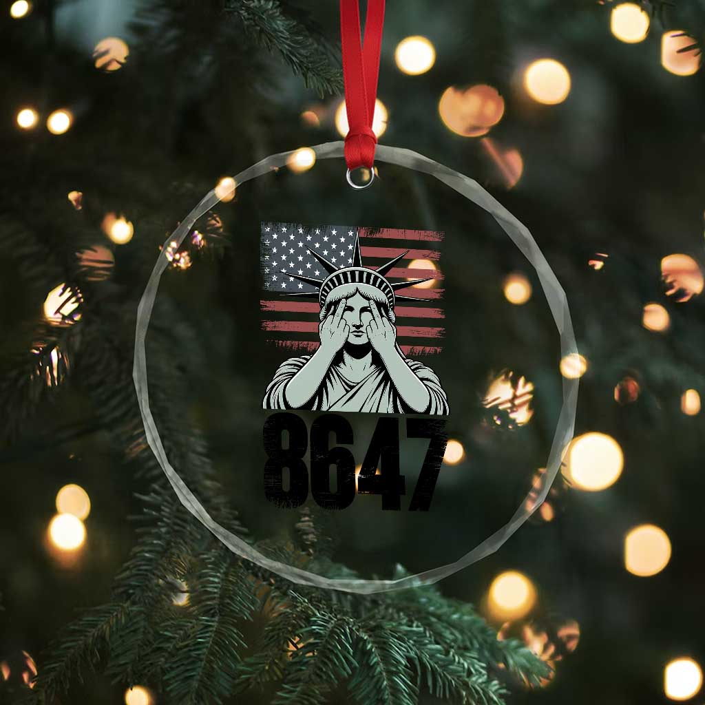 8647 Statue Of Liberty Crystal Glass Ornament Political Satire Protest Poster Graphic TS12 Print Your Wear