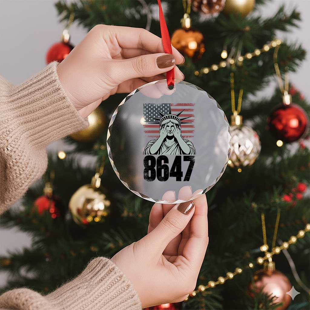 8647 Statue Of Liberty Crystal Glass Ornament Political Satire Protest Poster Graphic TS12 Print Your Wear