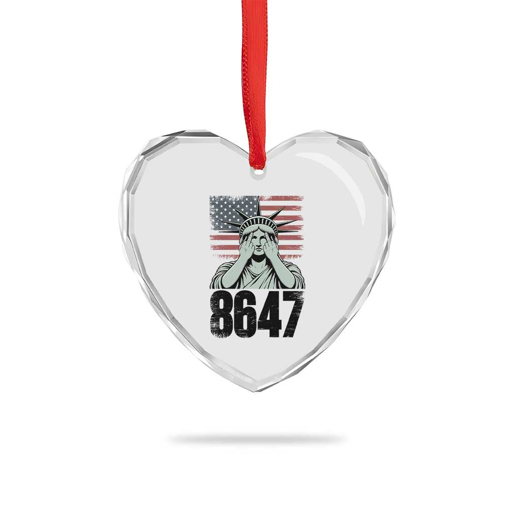 8647 Statue Of Liberty Heart Crystal Glass Ornament Political Satire Protest Poster Graphic TS12 Print Your Wear