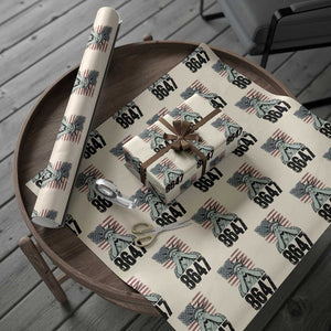 8647 Statue Of Liberty Wrapping Paper Roll Political Satire Protest Poster Graphic TS12 Beige Print Your Wear