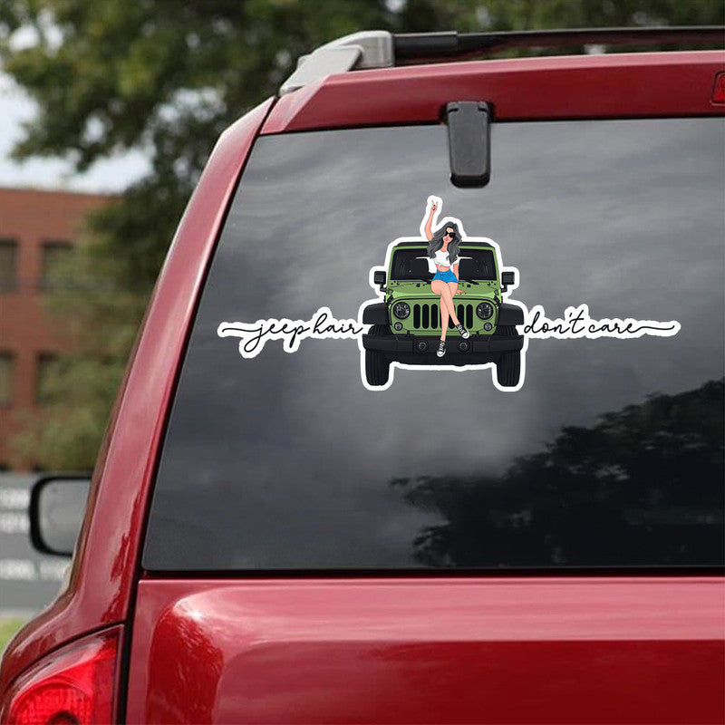 Personalized JP Hair Dont Care Decal CTM package 13x13cm Custom - Printyourwear