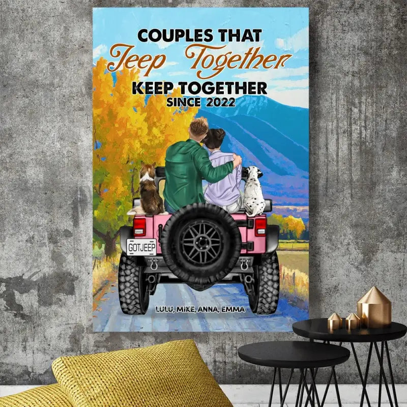 Personalized JP Poster You Are My Greatest Adventure, JP Couple CTM Canvas Custom - Printyourwear