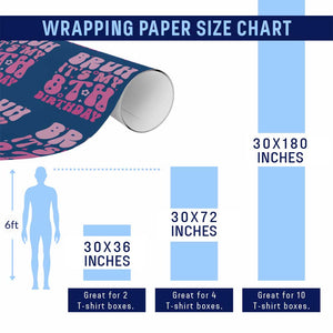 8th Birthday Girls Wrapping Paper Roll Bruh Its My 8 Bday Eight Years Old TS10 Print Your Wear