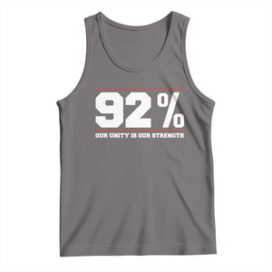 92 Percent Black Woman Power Tank Top 92% Our Unity Is Our Strength TS10 Deep Heather Print Your Wear