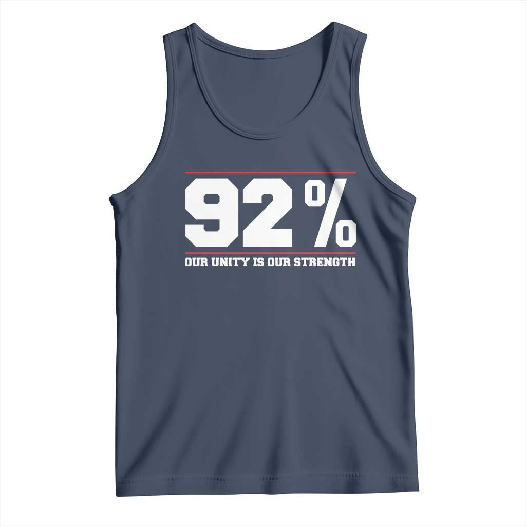 92 Percent Black Woman Power Tank Top 92% Our Unity Is Our Strength TS10 Navy Print Your Wear