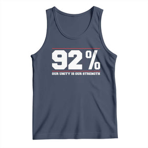 92 Percent Black Woman Power Tank Top 92% Our Unity Is Our Strength TS10 Navy Print Your Wear